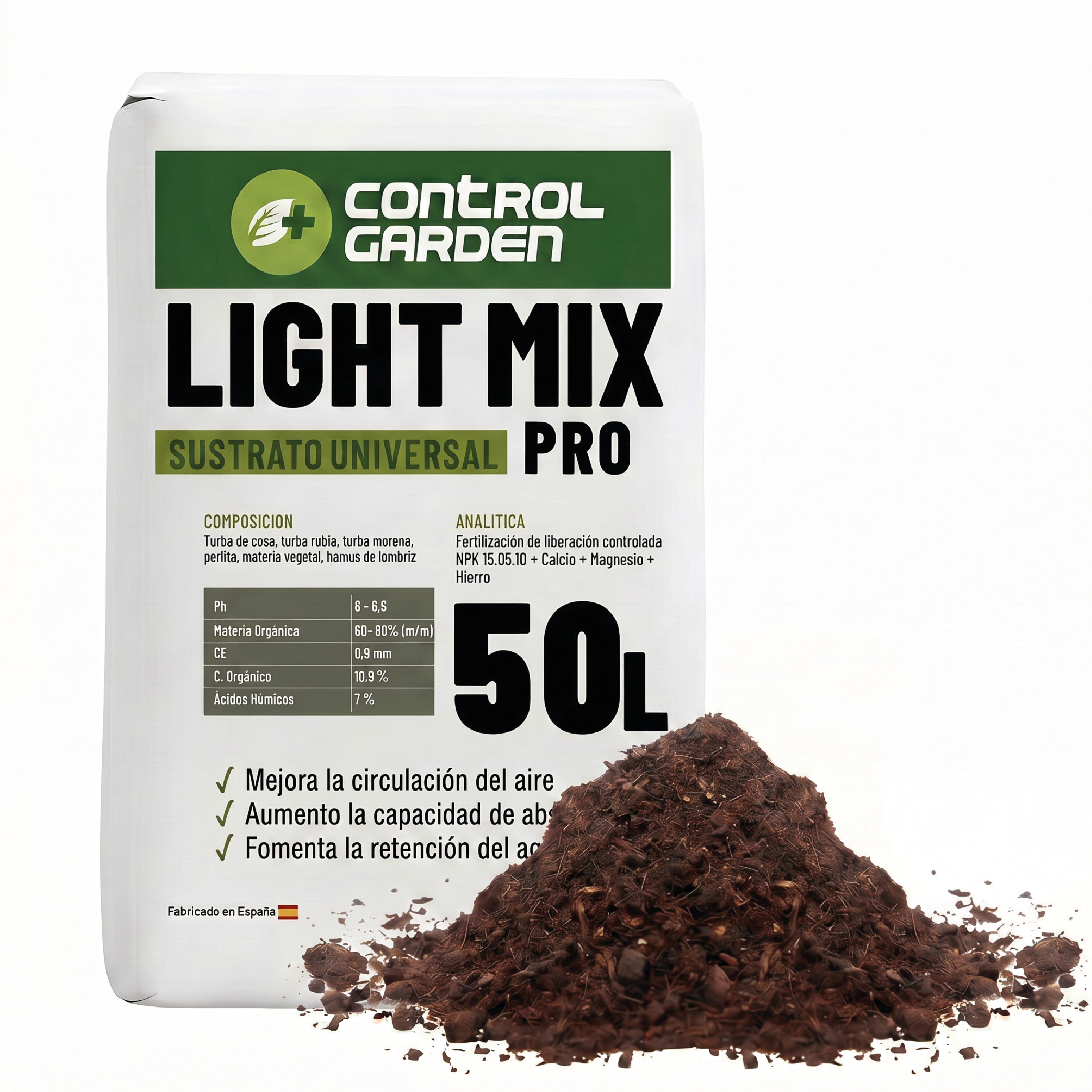 Sustrato ligero para plantas 50 L · Pack 1 unidad